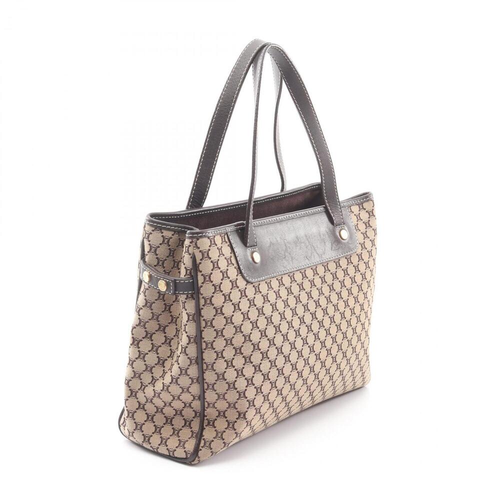 Celine Macadam handbag, canvas and leather, women's, beige/brown. - Picture 2 of 11